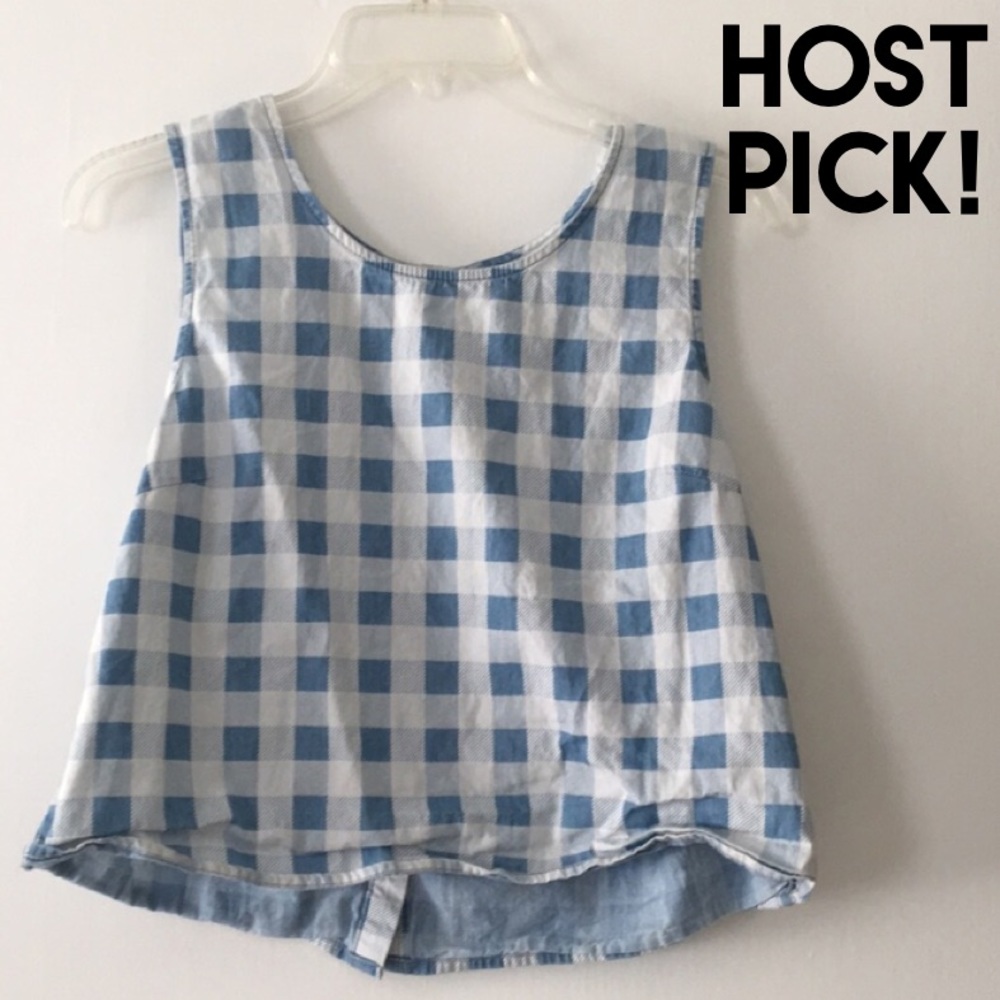 ⭐️HOST PICK⭐️ F21 PLAID CROPPED TANK - Picture 2 of 6